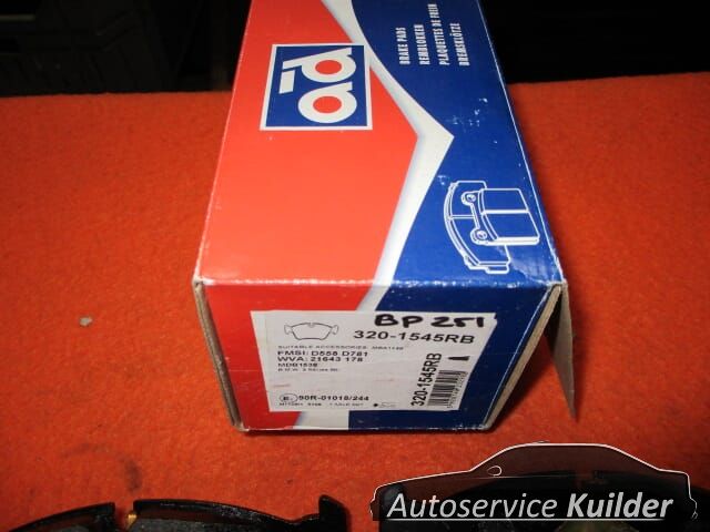Remblokken voorzijde BMW e36 e46 Z3 AD Benelux 34111160356 brake pad set usado en Menorca foto 3
