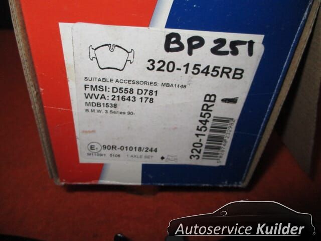 Remblokken voorzijde BMW e36 e46 Z3 AD Benelux 34111160356 brake pad set usado en Menorca foto 4