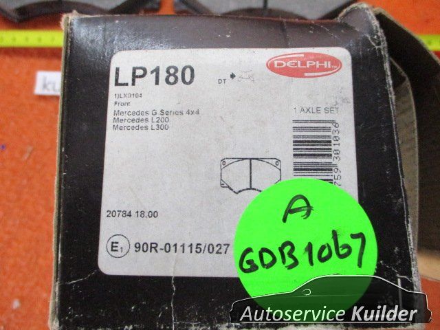 Remblokken Mercedes G W460 W461 W463 L W601 W602 Voorzijde AD 0005868942 brake pad set usado en Menorca foto 8