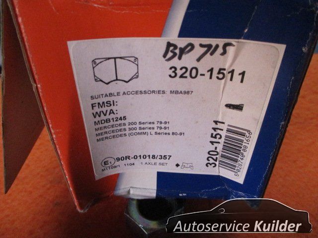 Remblokken Mercedes G W460 W461 W463 L W601 W602 Voorzijde AD 0005868942 brake pad set usado en Menorca foto 4