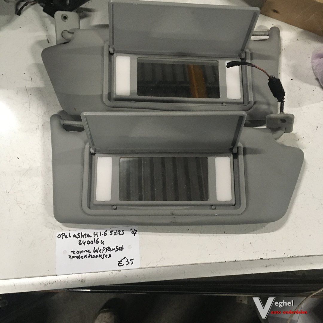 Opel Astra H 1.6 5drs 2007 Wagennr 240064 Zonnekleppen sun visor left and right usado en Menorca