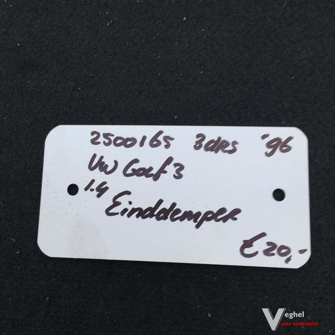 Vw Golf 3 1.4 B 3drs 1996 2500165 Einddemper muffler end muffler usado en Menorca