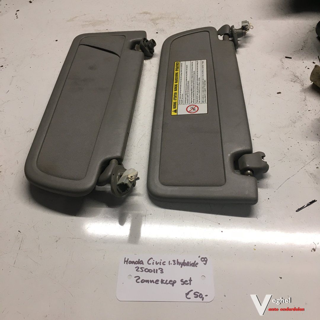 Honda Civic 1.3 Hybride 2009 Zonnekleppen set sun visor left and right usado en Menorca