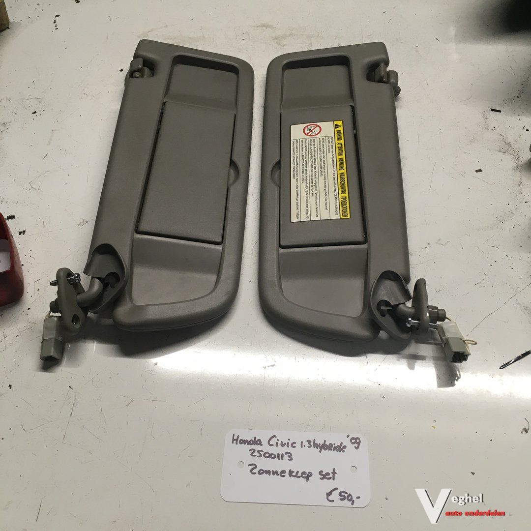 Honda Civic 1.3 Hybride 2009 Zonnekleppen set sun visor left and right usado en Menorca foto 2