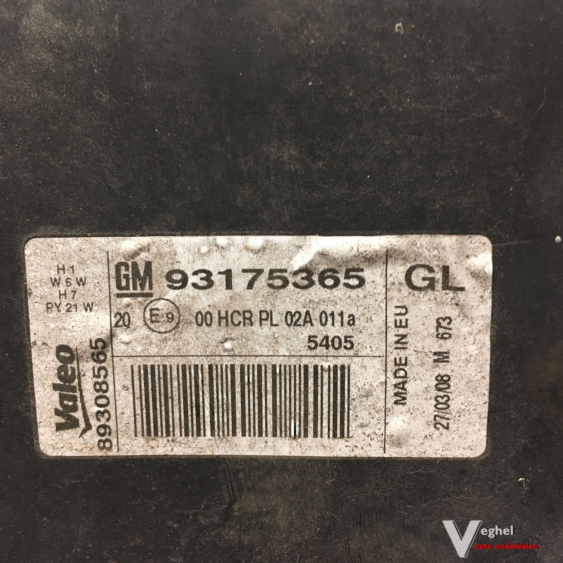 Opel Meriva 1.4 16v 2006 2600021 Koplamp Linksvoor of Rechtsvoor head lamp single usado en Menorca foto 5