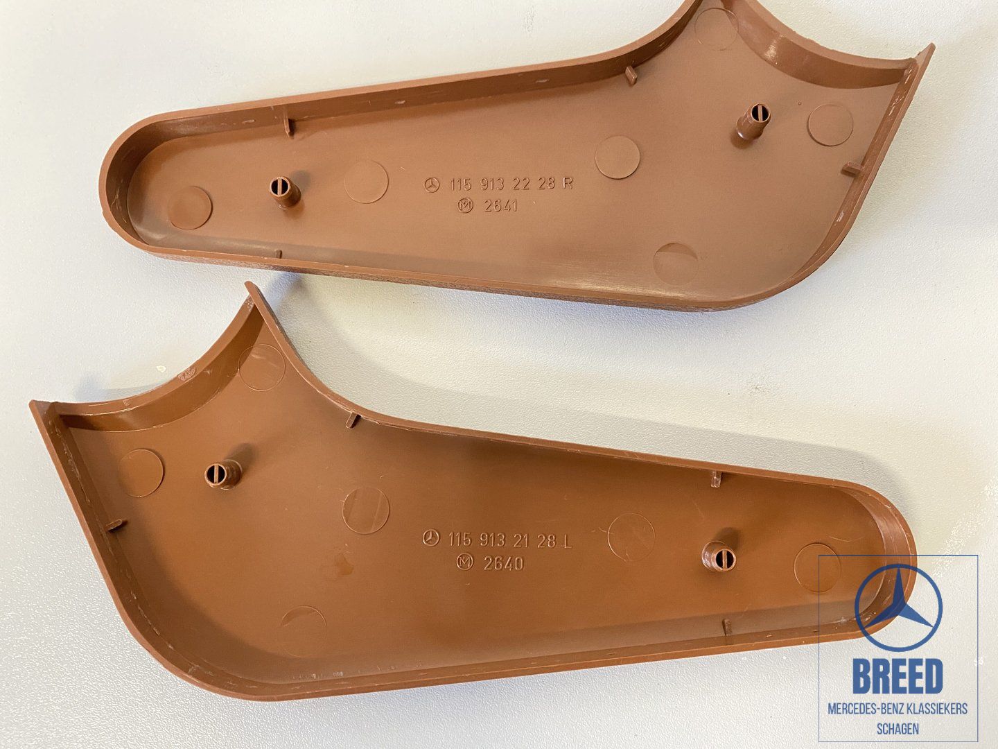 Set of seat covers cognac/brown for Mercedes-Benz W108 W109 W114 W115 /8 seat rail seat undercarriage usado en Menorca foto 5