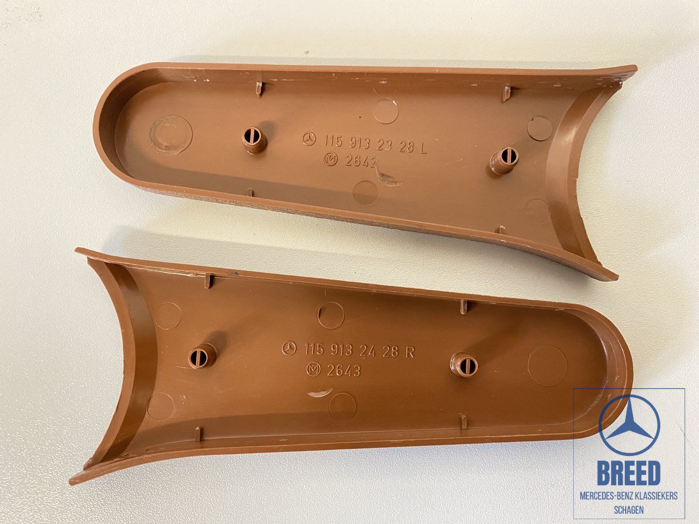 Set of seat covers cognac/brown for Mercedes-Benz W108 W109 W114 W115 /8 seat rail seat undercarriage usado en Menorca foto 3