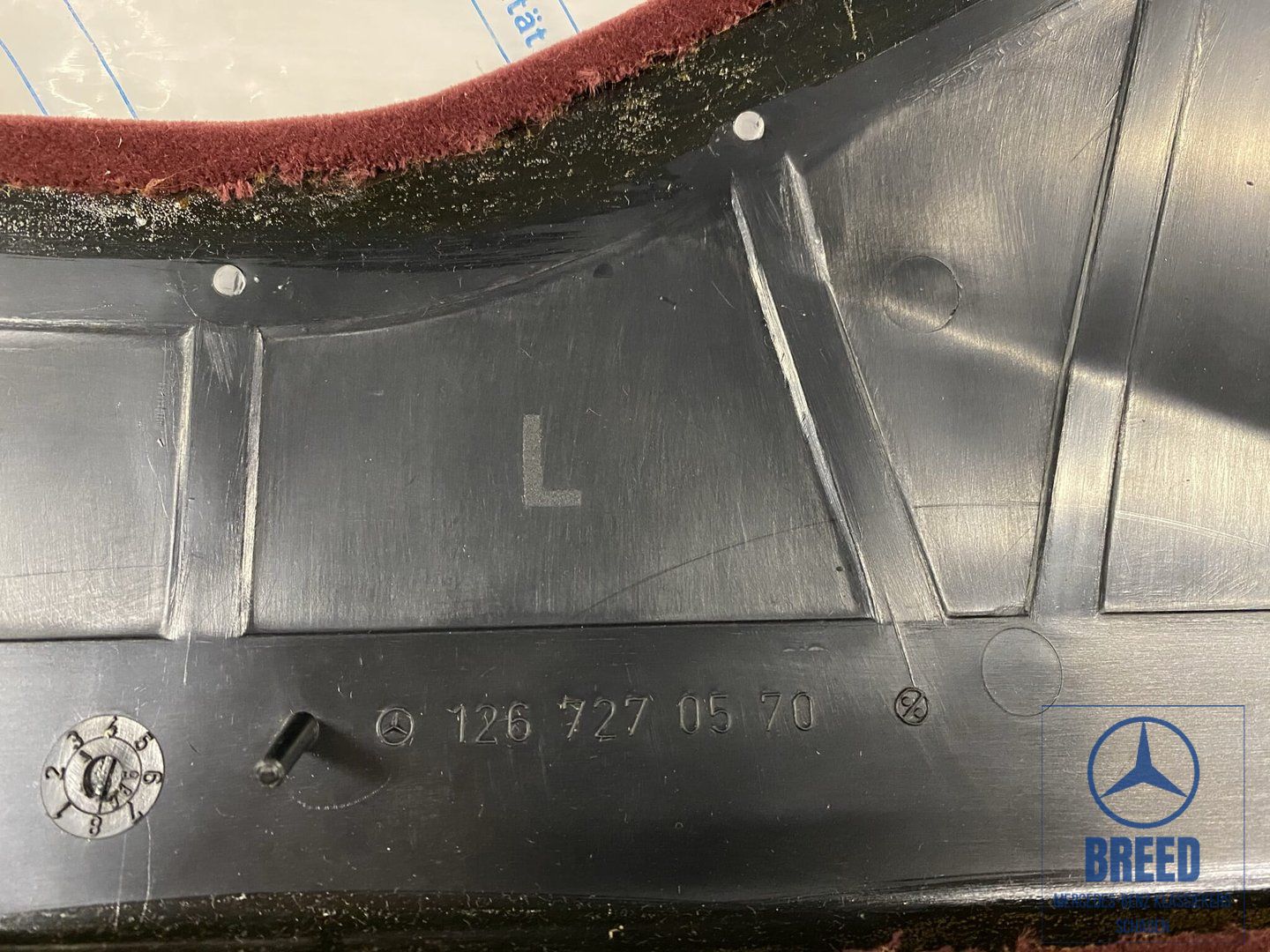 NOS set kaartenvakken L+R rood voor Mercedes-Benz W126 door upholstery door panel set of 2 usado en Menorca foto 3