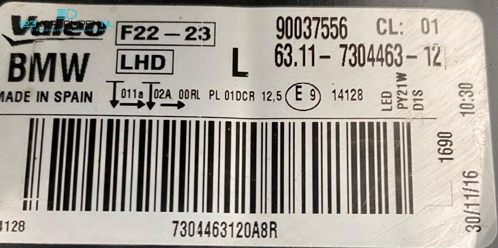 BMW 2 Serie F22 / F23 Bi Xenon LED koplamp links headlight left and right usado en Menorca foto 6