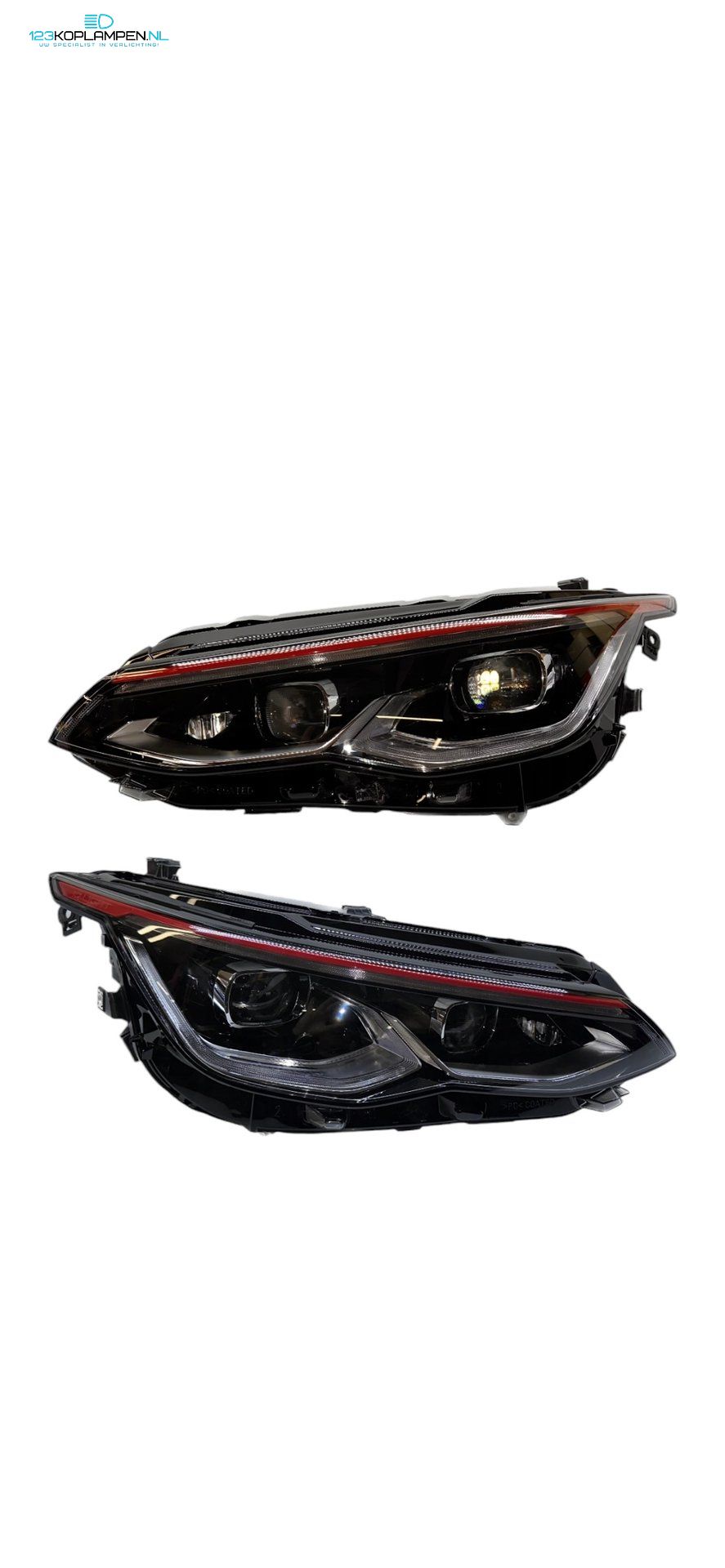 Volkswagen Golf 8 GTI Full LED IQ.Light Red Koplampen Set 5H1941059A / 5H1941060A – completo met modules headlight left and right usado en Menorca