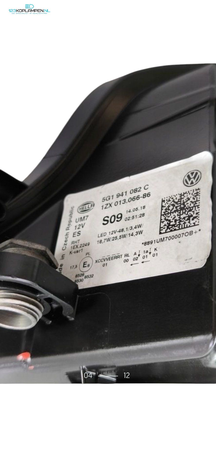 Volkswagen Golf 7 Facelift R Full LED Black Koplamp Rechts 5G1941082C headlight left and right usado en Menorca foto 5