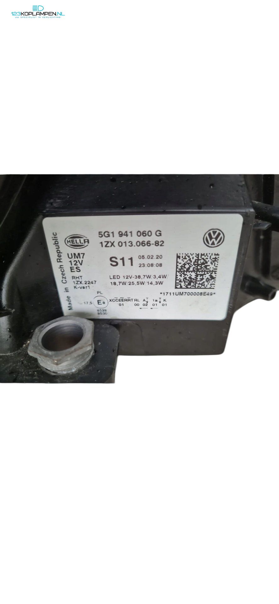 Volkswagen Golf 7 Facelift R Full LED Black Koplamp Rechts 5G1941060C headlight left and right usado en Menorca foto 5