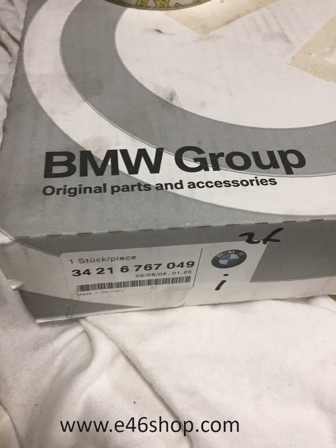 Remschijf set BMW E39 520d 520i 523i 525tds achterzijde nuevo originalinalinalinalinalinalineel BMW OE 34216767049 brake disc left and right usado en Menorca foto 2