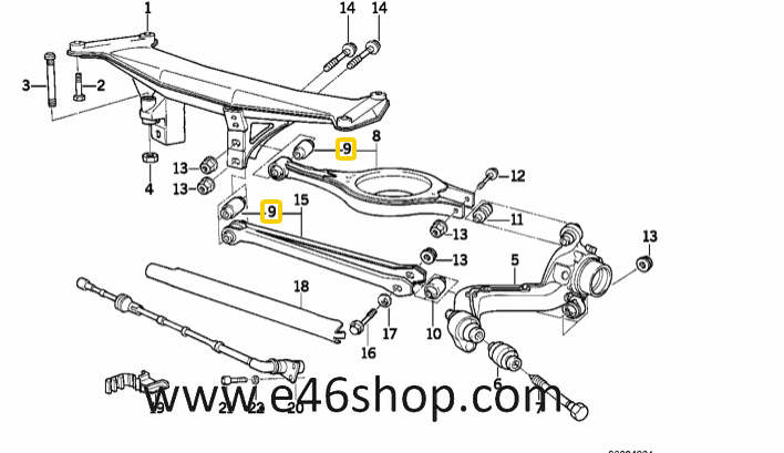 Draagarm rubber BMW Z1 oe 33326770824 originalineel BMW rubber support arm rubber usado en Menorca foto 2