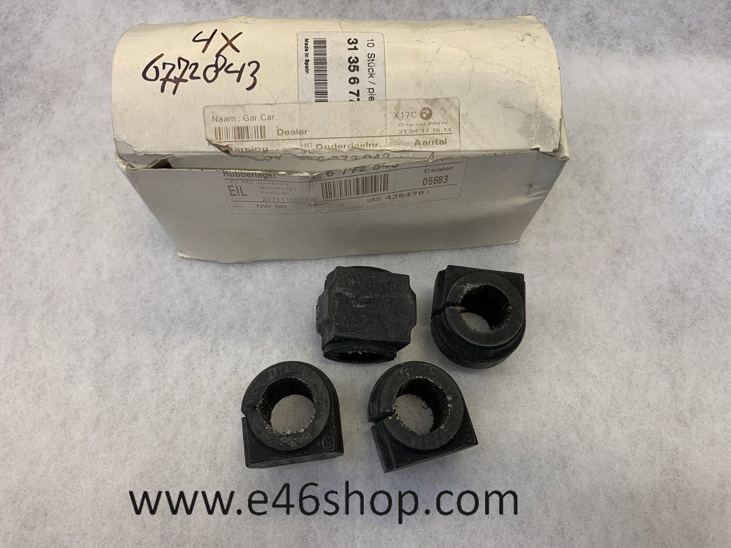 Rubber stabilisatorstang MINI r56 r58 OE 31356772843 stabiliser rod usado en Menorca foto 2