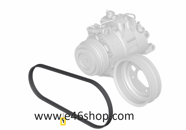 Multiriem BMW F07 F10 F11 F06 F12 F13 F01 F02 F03 E70 G15 G85 E71 F16 F86 M Alpina multibelt usado en Menorca