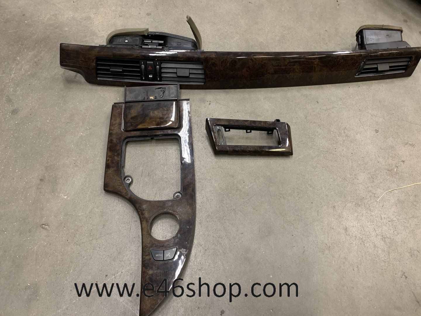 Dashboardlijsten BMW 5 serie E60 E61 hout interior frames set usado en Menorca