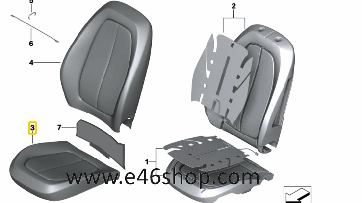 Stoelbekleding BMW X1 F48 X2 F39 OE 52107496013 OYSTER chair seat usado en Menorca foto 6