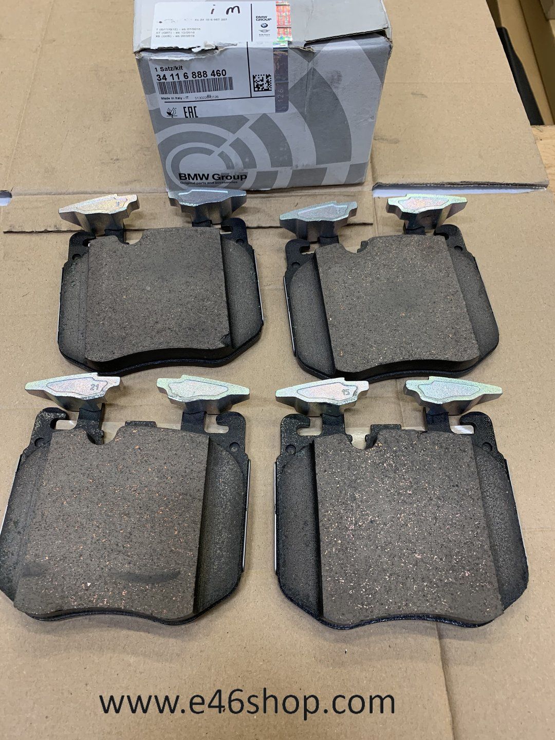 REMBLOKKEN BMW G11 G12 X5 X7 OE 34116888460 nuevo brake pad set usado en Menorca
