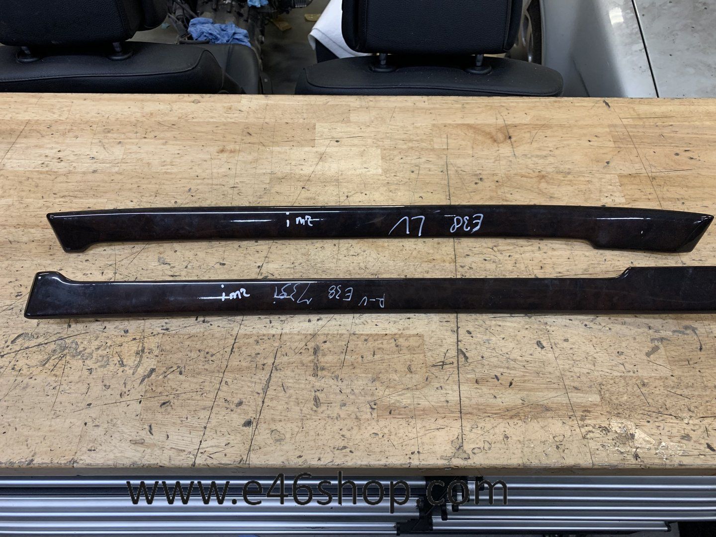 HOUTEN DEURLIJSTEN BMW E38 LINKS EN RECHTS VOOR interior frames set usado en Menorca