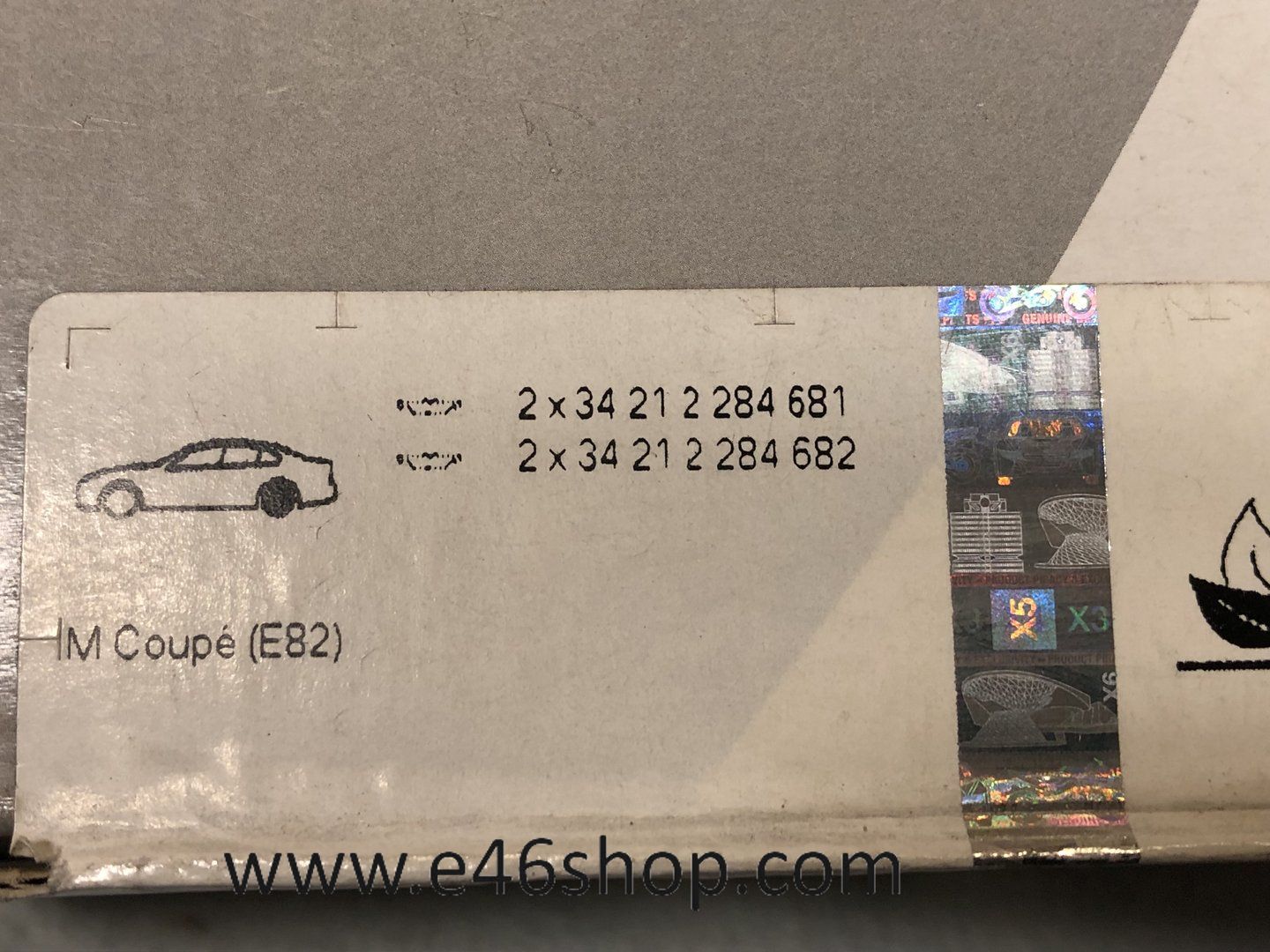 REMBLOKKEN ACHTER BMW "1 E82 M COUPE OE 34212284685 brake pad set usado en Menorca foto 5
