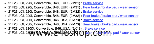 REMBLOKKEN ACHTER BMW. "2 "3 F22 F23 F34 OE 34206873094 brake pad set usado en Menorca foto 5