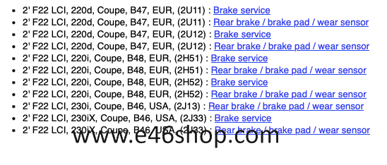 REMBLOKKEN ACHTER BMW. "2 "3 F22 F23 F34 OE 34206873094 brake pad set usado en Menorca foto 4