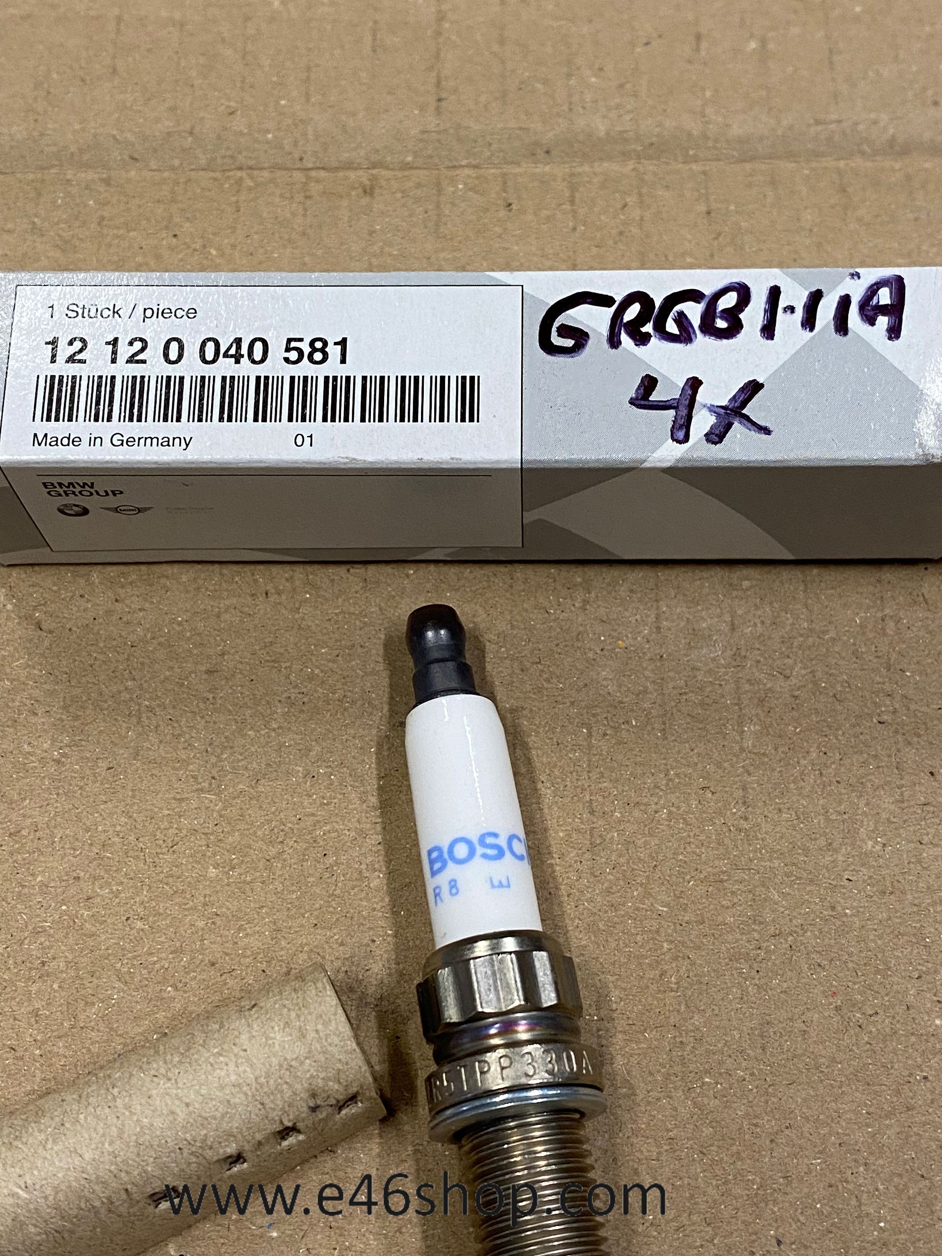 BMW BOUGIE HIGH Potencia BOSCHZR5TPP330A OE 12120040581 ORG BMW spark plug usado en Menorca foto 4