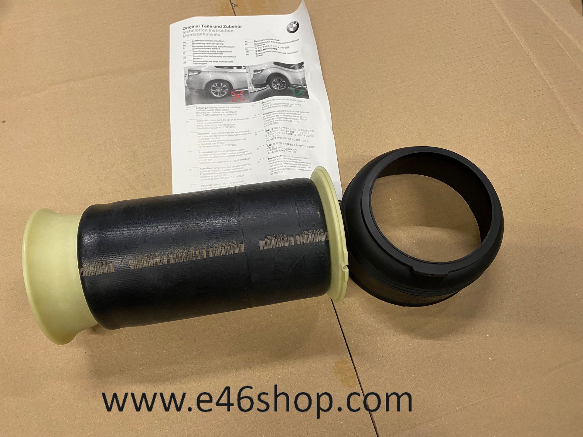 BMW X5 LUCHTBALG OE 37126790080 NW ORG BMW air spring air bellows single usado en Menorca