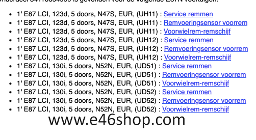 REMSCHIJF BMW 1, 3, EN X OE 34116854999 NW ORG BMW brake disc left and right usado en Menorca foto 3
