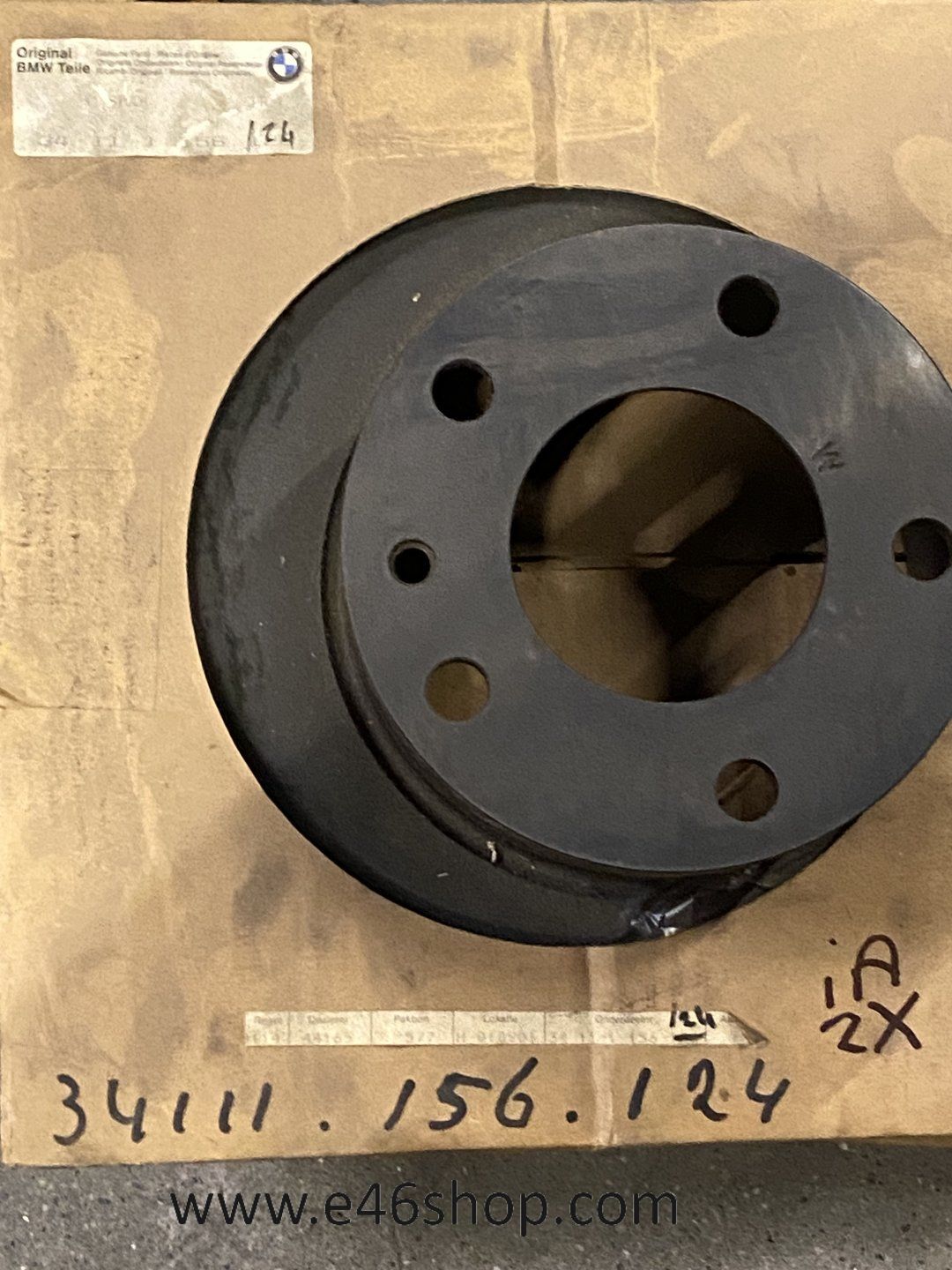 REMSCHIJF VOOR BMW E12 OE 34111156124 ORG nuevo BMW brake disc left and right usado en Menorca foto 2