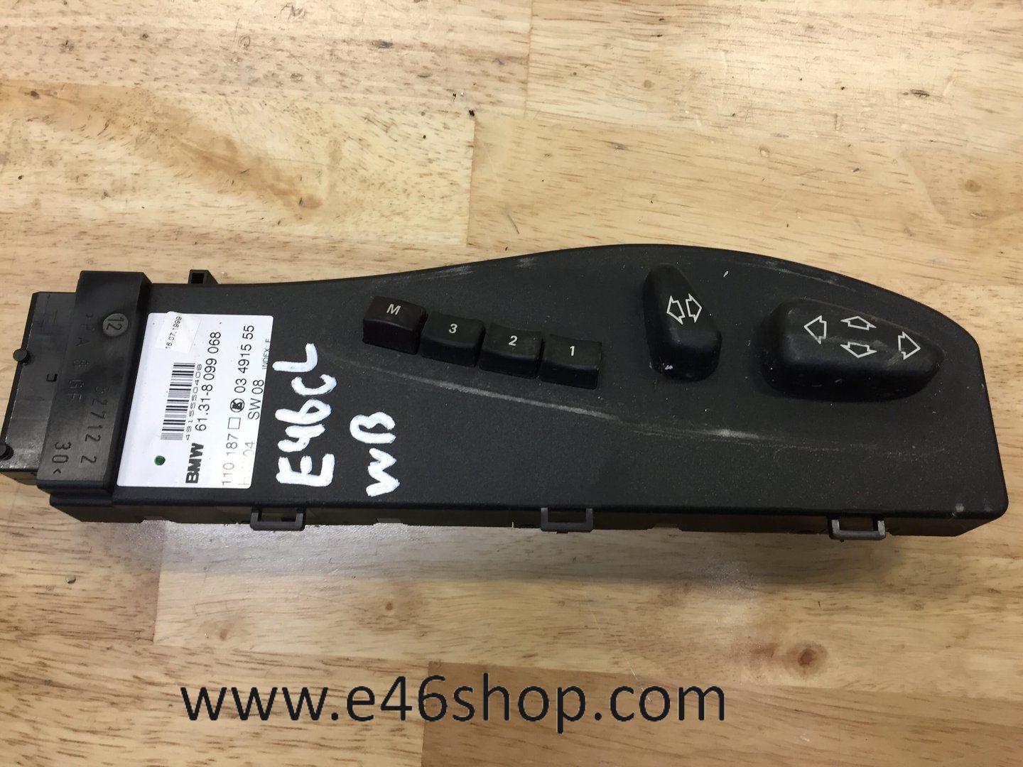 Stoelknoppen BMW E46 oe 8099068 seat adjustment lever usado en Menorca