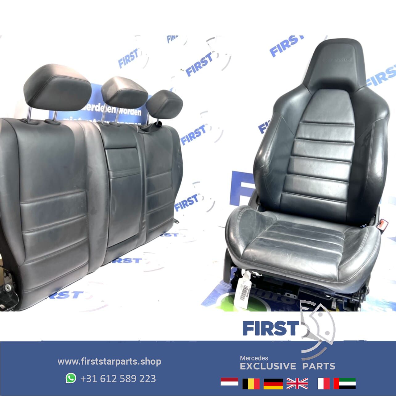 W204 C63 AMG Stoelen Mercedes C Clase 2007-2014 sedan leer interior upholstery set usado en Menorca foto 13
