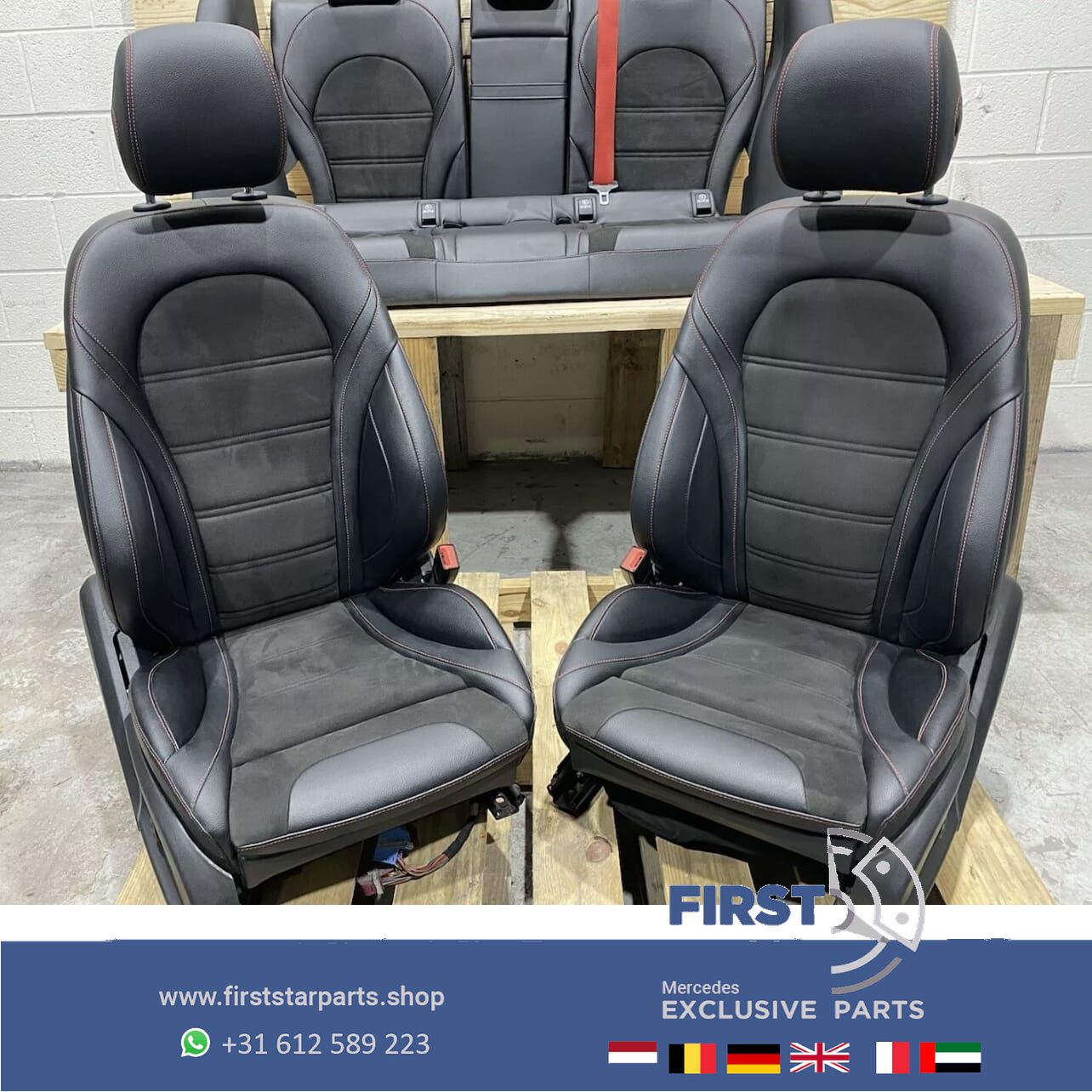 C43 C63 AMG Edition interieur leer W205 C Clase el. stoelen MEMORY 2020 complete interior usado en Menorca