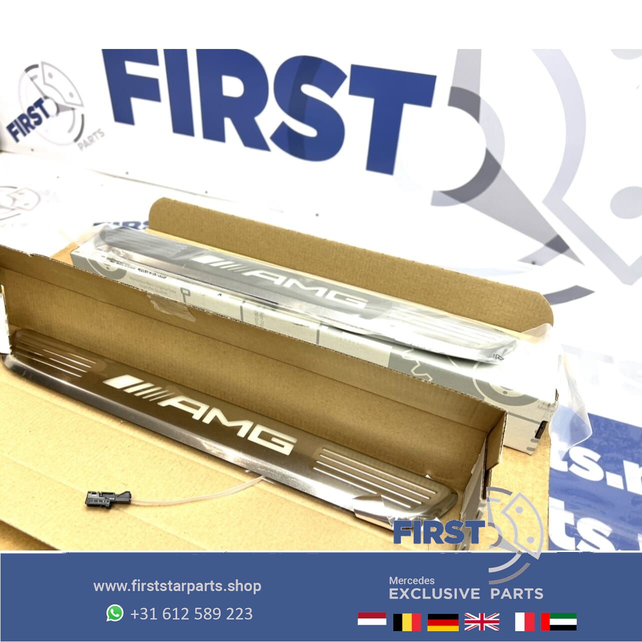 W205 C63 AMG verlichte LED instaplijsten dorpel lijst 205 63 entry lighting usado en Menorca