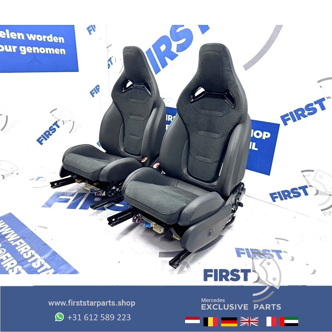 W206 C63 AMG KUIP STOELEN SET C63s E PERFORMANCE S206 KUIPSTOELEN interieur Mercedes C Clase 2022-2027 Recaro PERFORMANCE ZETELS LINKS+RECHTS A2065403452 BEKLEDING seat single usado en Menorca foto 6