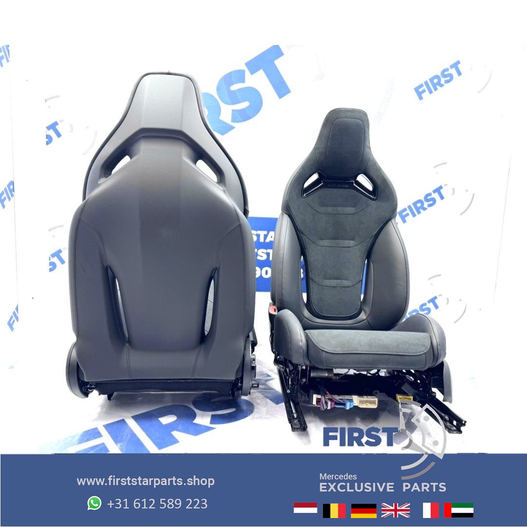 W206 C63 AMG KUIP STOELEN SET C63s E PERFORMANCE S206 KUIPSTOELEN interieur Mercedes C Clase 2022-2027 Recaro PERFORMANCE ZETELS LINKS+RECHTS A2065403452 BEKLEDING seat single usado en Menorca foto 17