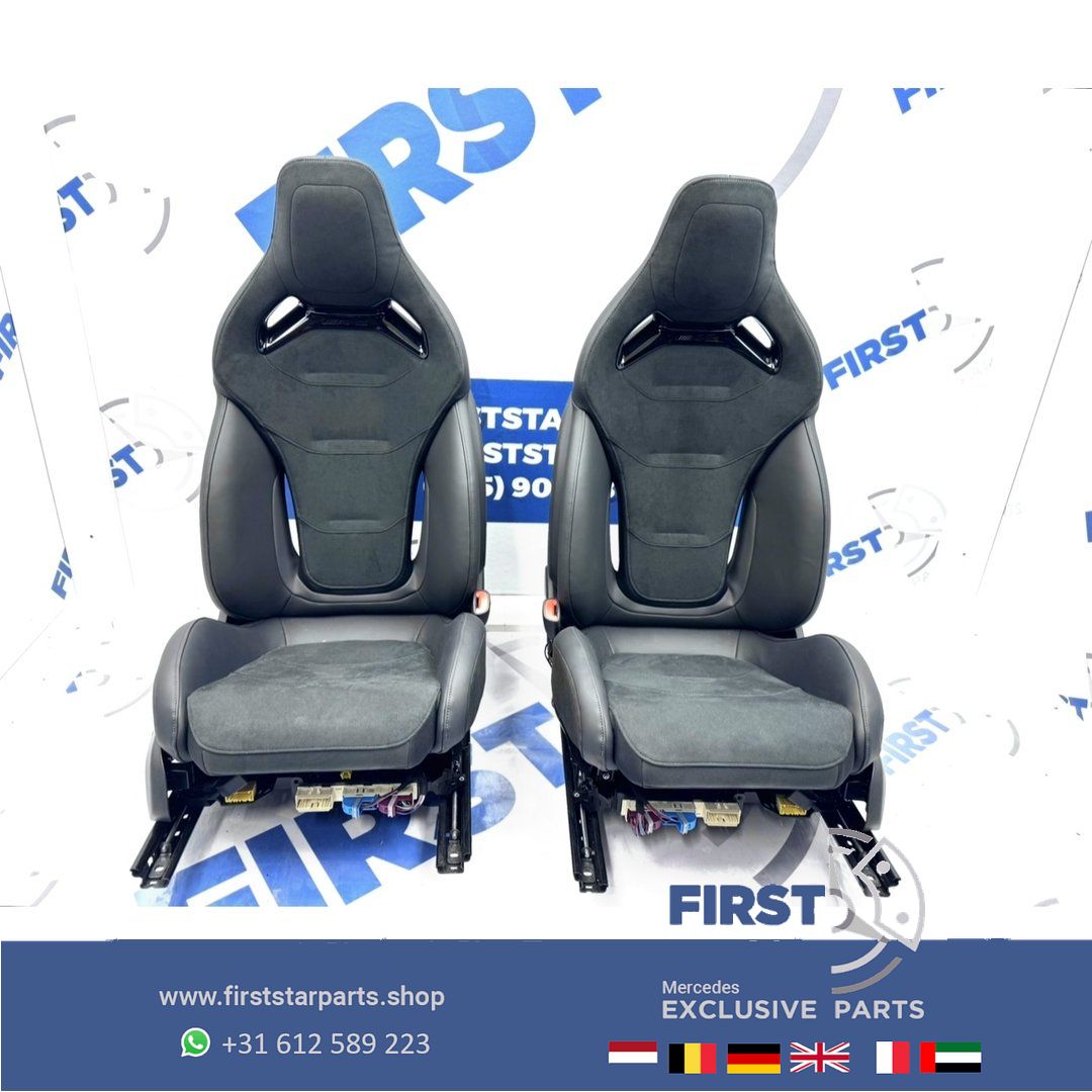W206 C63 AMG KUIP STOELEN SET C63s E PERFORMANCE S206 KUIPSTOELEN interieur Mercedes C Clase 2022-2027 Recaro PERFORMANCE ZETELS LINKS+RECHTS A2065403452 BEKLEDING seat single usado en Menorca foto 7