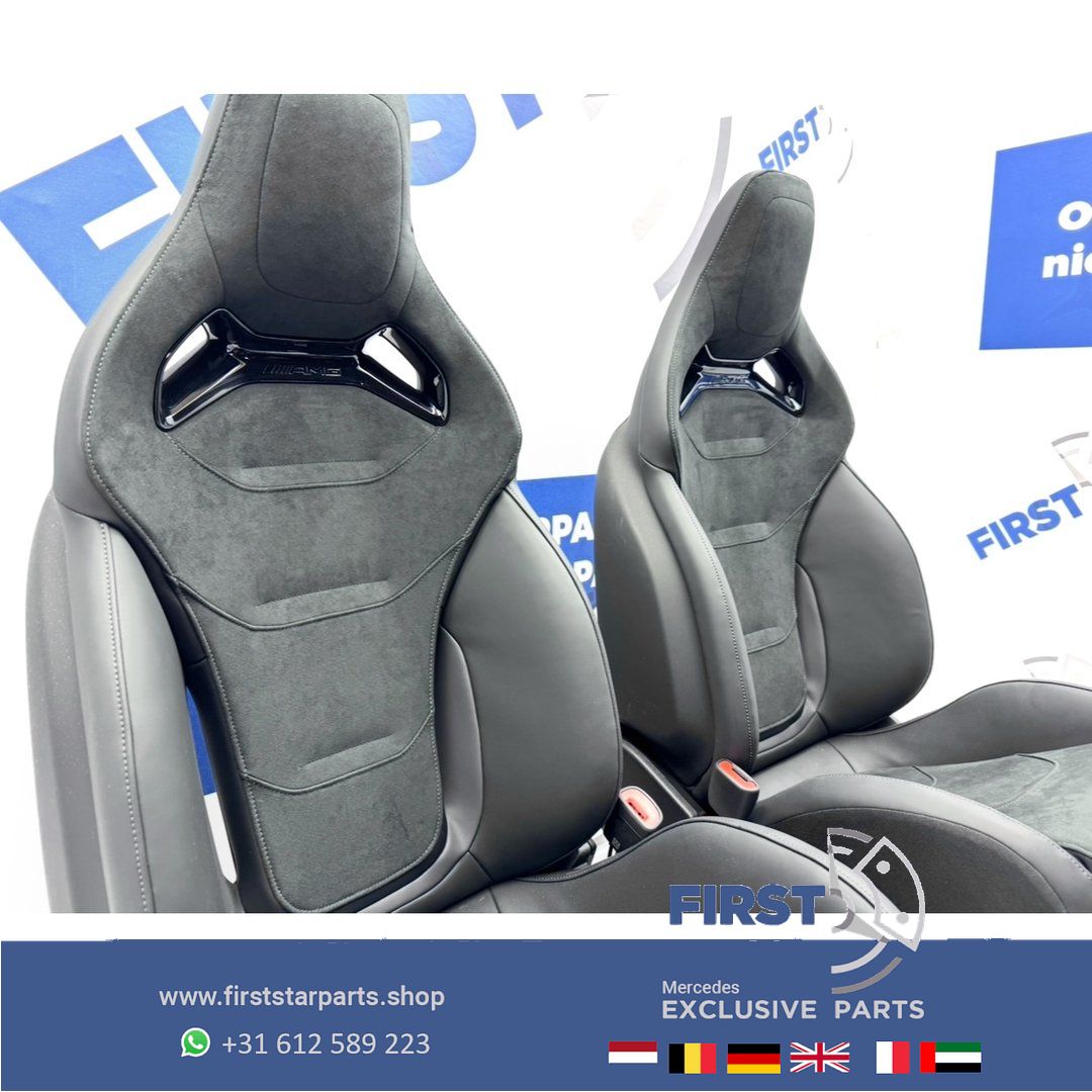W206 C63 AMG KUIP STOELEN SET C63s E PERFORMANCE S206 KUIPSTOELEN interieur Mercedes C Clase 2022-2027 Recaro PERFORMANCE ZETELS LINKS+RECHTS A2065403452 BEKLEDING seat single usado en Menorca