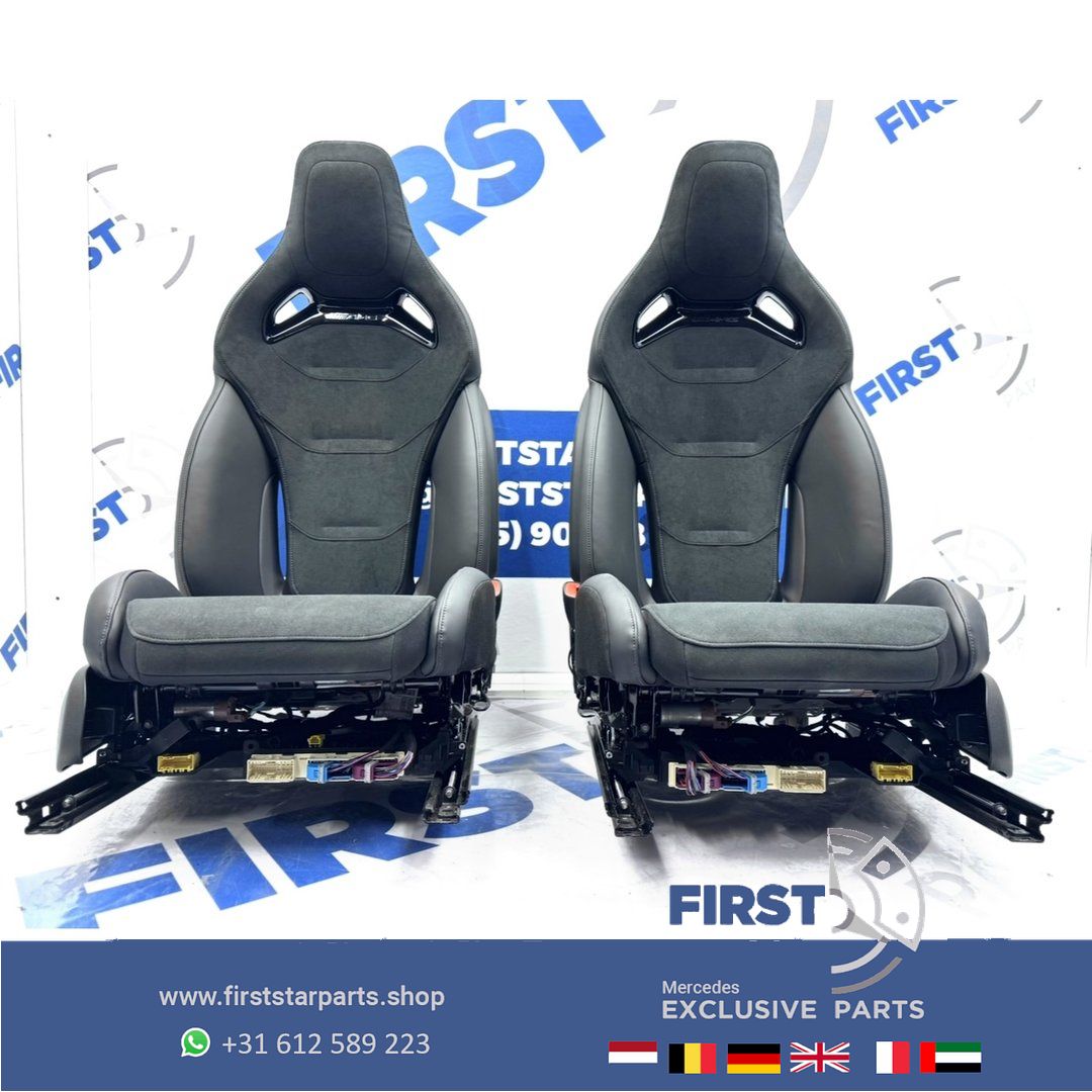 W206 C63 AMG KUIP STOELEN SET C63s E PERFORMANCE S206 KUIPSTOELEN interieur Mercedes C Clase 2022-2027 Recaro PERFORMANCE ZETELS LINKS+RECHTS A2065403452 BEKLEDING seat single usado en Menorca foto 18