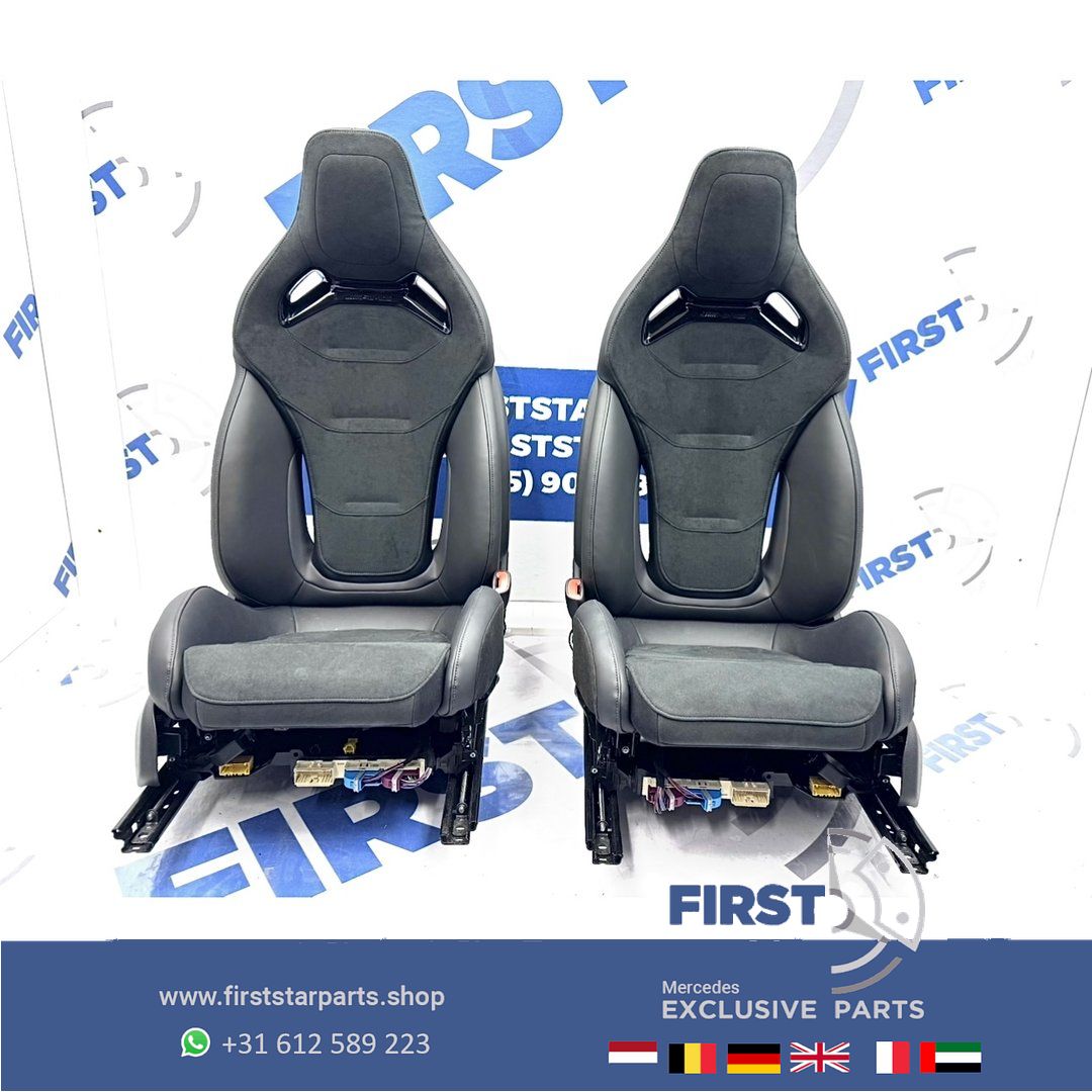W206 C63 AMG KUIP STOELEN SET C63s E PERFORMANCE S206 KUIPSTOELEN interieur Mercedes C Clase 2022-2027 Recaro PERFORMANCE ZETELS LINKS+RECHTS A2065403452 BEKLEDING seat single usado en Menorca foto 12
