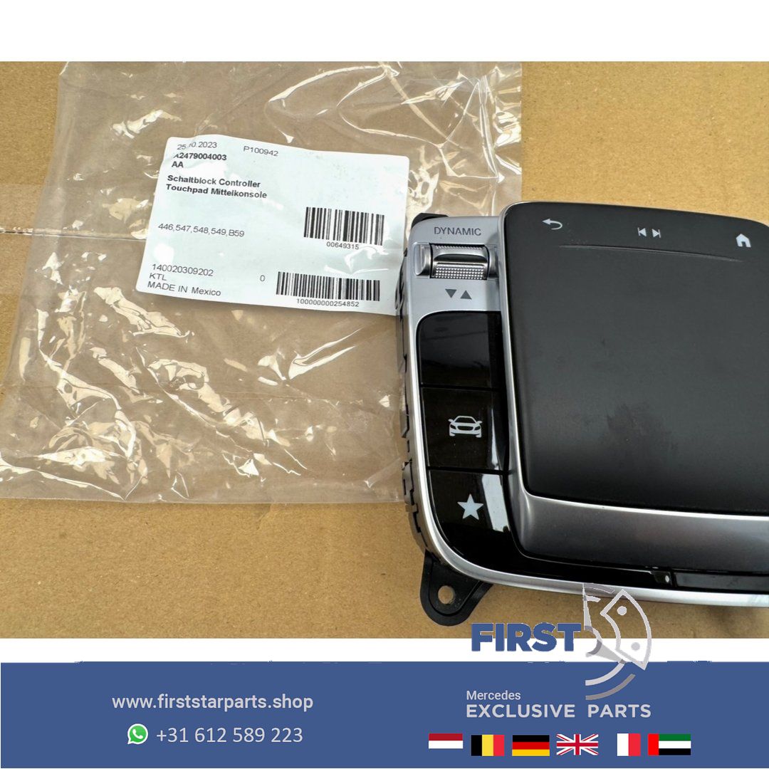 A2479004003 Touchpad W177 W118 W247 H247 X247 W167 X167 Midden console A B CLA GLA GLB GLE GLS Clase 2020-2025 Mercedes bedieningspaneel A 247 900 40 03 arm rest usado en Menorca foto 3