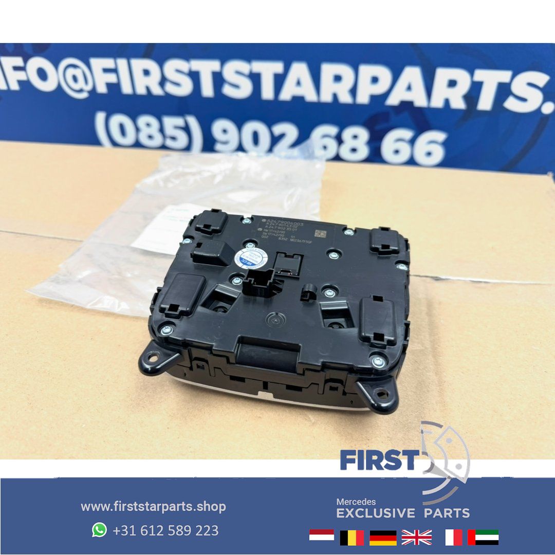 A2479004003 Touchpad W177 W118 W247 H247 X247 W167 X167 Midden console A B CLA GLA GLB GLE GLS Clase 2020-2025 Mercedes bedieningspaneel A 247 900 40 03 arm rest usado en Menorca foto 5