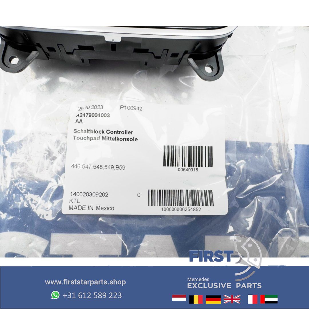 A2479004003 Touchpad W177 W118 W247 H247 X247 W167 X167 Midden console A B CLA GLA GLB GLE GLS Clase 2020-2025 Mercedes bedieningspaneel A 247 900 40 03 arm rest usado en Menorca foto 7