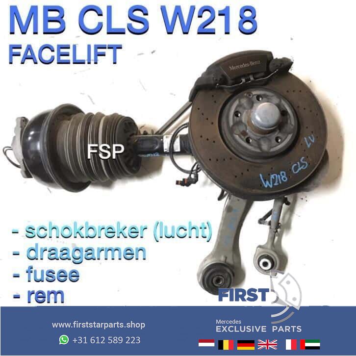 W218 CLS Facelift linker airmatic schokbreker fusee draagarm strut complete single usado en Menorca