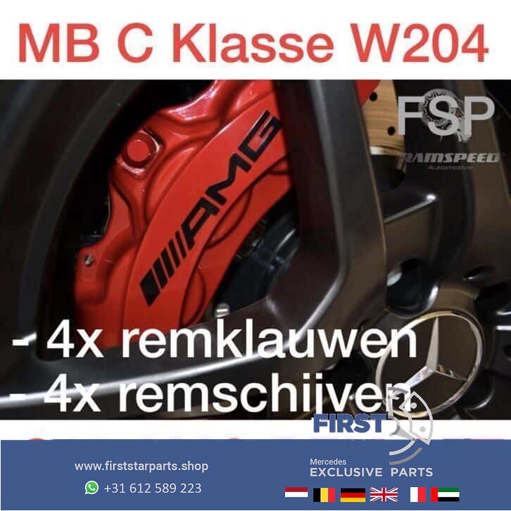 W204 C63 AMG remmen set Mercedes C Clase 2007-2014 remklauw caliper set of 2 usado en Menorca foto 7