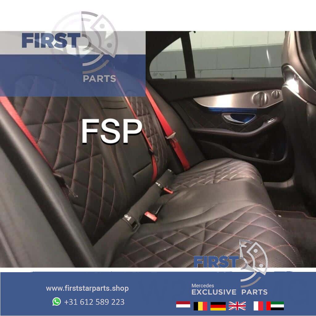 W205 C43 C63 S rode AMG Gordels Set originalineel Mercedes C Clase 2014-2019 4x Gordelspanners seatbelt complete set usado en Menorca foto 2