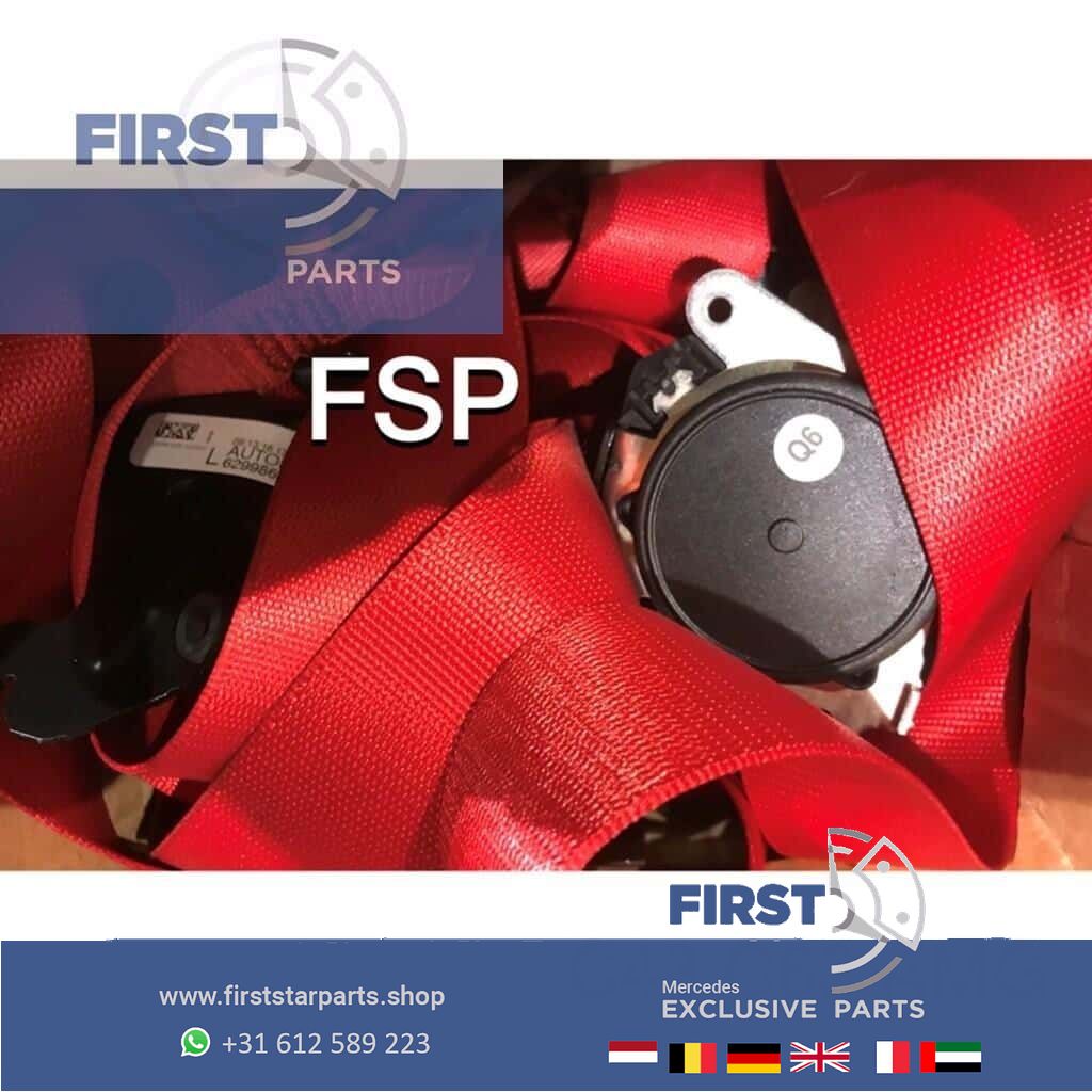W205 C43 C63 S rode AMG Gordels Set originalineel Mercedes C Clase 2014-2019 4x Gordelspanners seatbelt complete set usado en Menorca foto 5