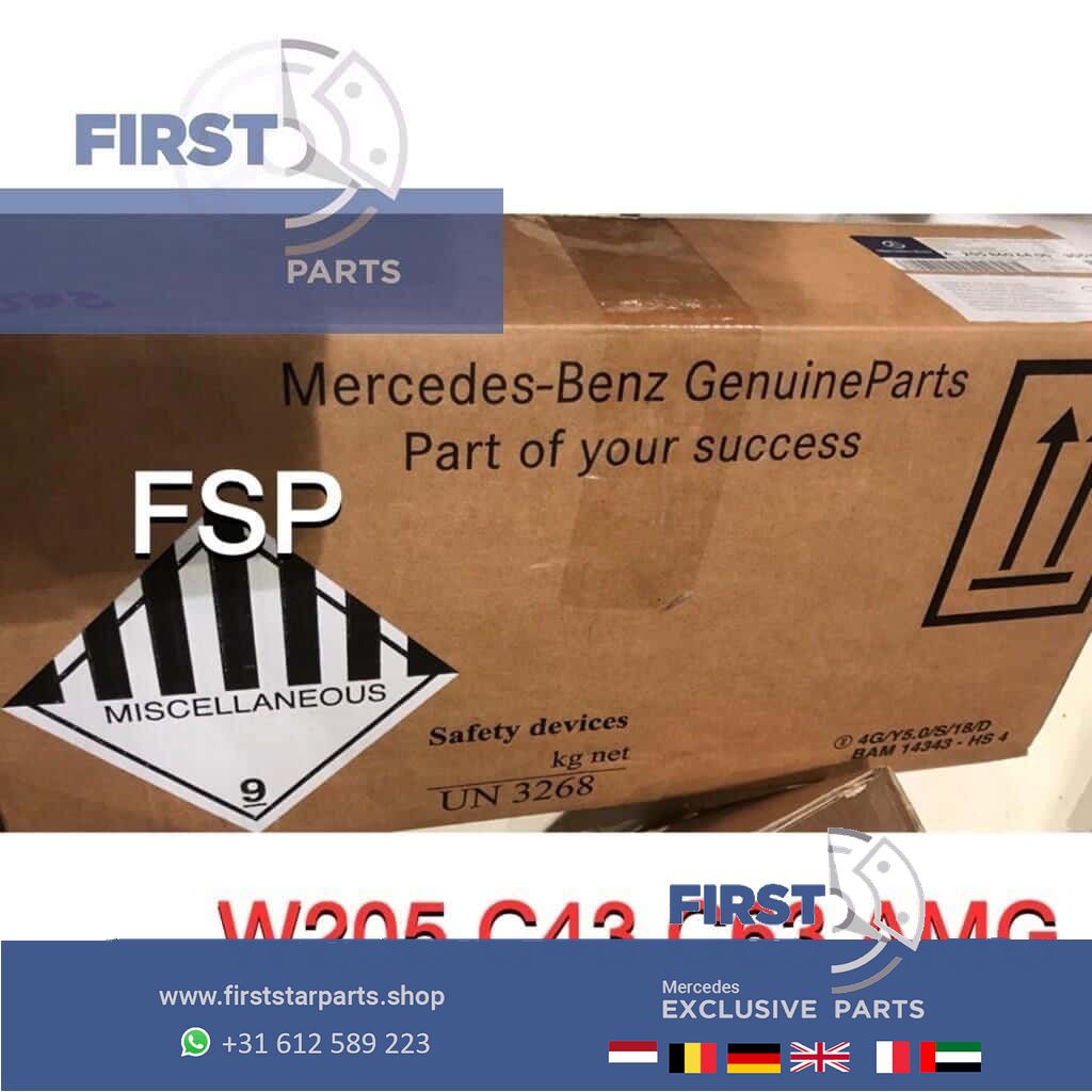 W205 C43 C63 S rode AMG Gordels Set originalineel Mercedes C Clase 2014-2019 4x Gordelspanners seatbelt complete set usado en Menorca foto 6