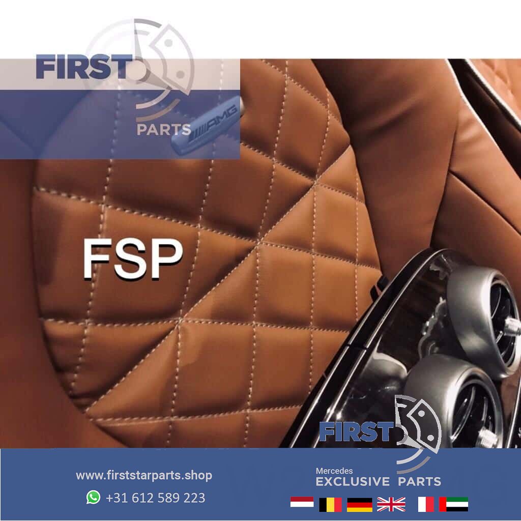 W205 C43 C63 AMG Edition Interieur Mercedes C Clase 2014-2019 bruin leer 43 63 AMG stoelen + achterbank + deurpanelen completo nuevostaat chairs and bench usado en Menorca foto 3